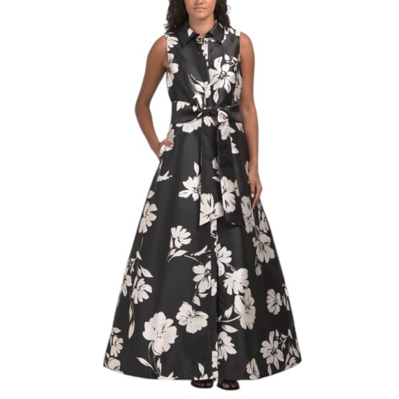 JULIA JORDAN Sleeveless Twill Shirt Gown - Picture 1 of 3